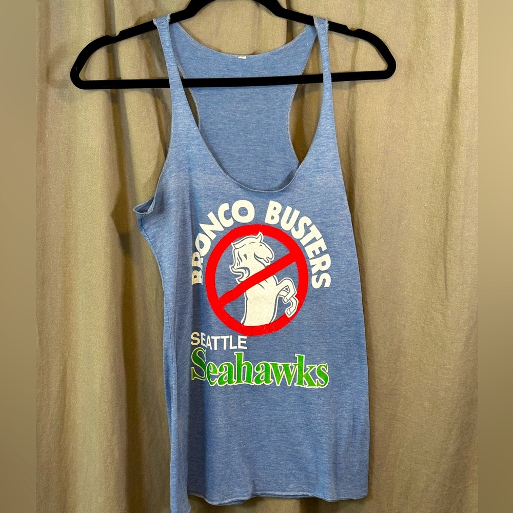 Seattle Seahawks ~ Denver Broncos, Bronco Busters 80’s Throwback Tank